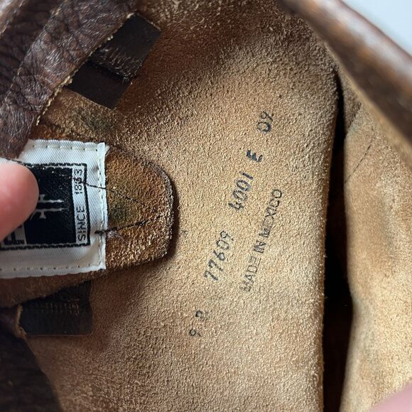 Frye Tall Veronica Boots Leather Engineer Size 9 - Picture 10 of 11